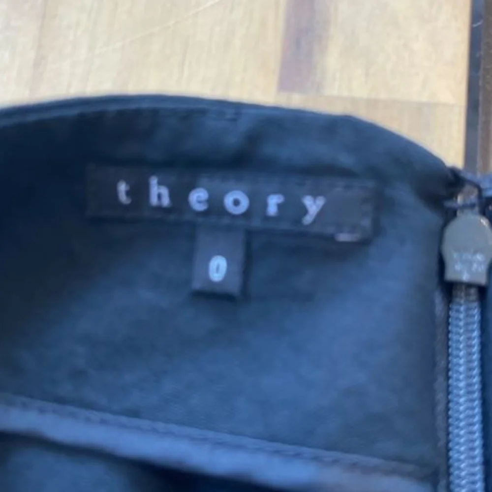 Theory Womens Black Midi Pencil Skirt Size 0‎